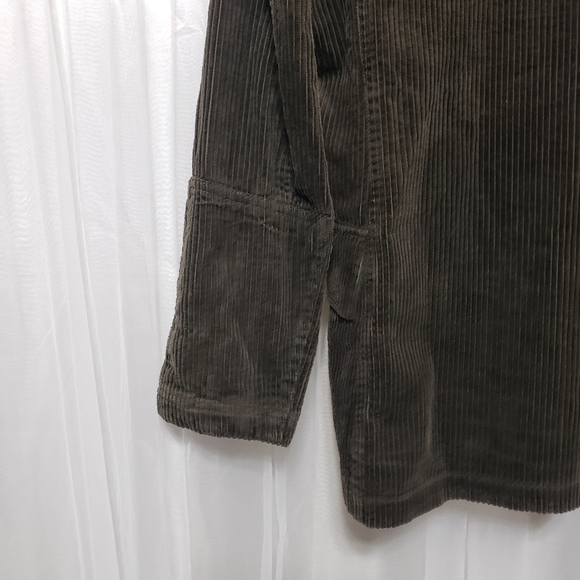 NWT Hennes Collection Olive Green Corduroy Shirt Jacket Sz EU34 - Picture 7 of 16